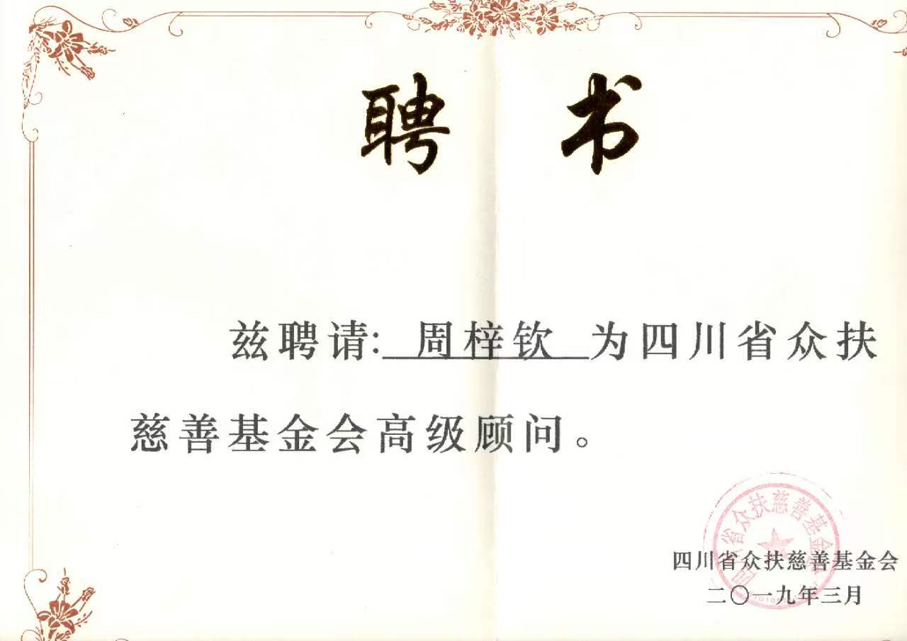 四川省众扶慈善基金会高级顾问